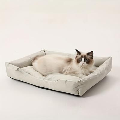 PetsAreLife Premium Dog Bed For Large Dogs, Orthopedic Pet Supplies, Soft Cushion Beds For Puppies, Cats, Medium To Big Bedding white m