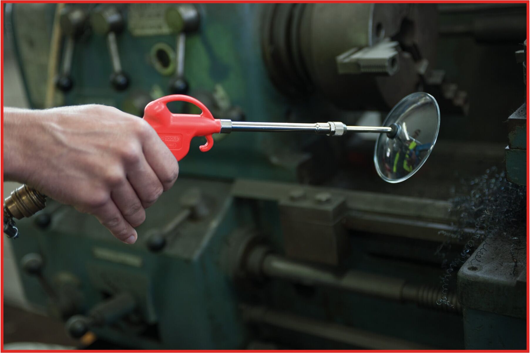 KS Tools Teleskop-Druckluft-Ausblaspistole 90-190mm mit Schutzschild (515.1906)