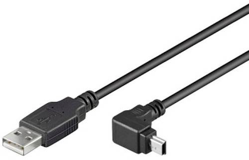 TECHly USB-Kabel USB 2.0 USB-A Stecker, USB-Mini-A Stecker 1.80 m Schwarz ICOC-MUSB-AA-018ANG