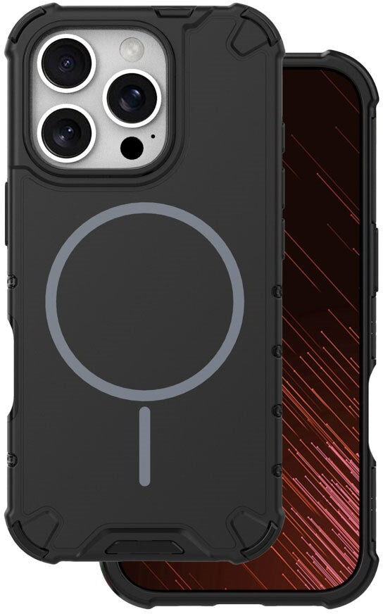 iPhone 16 Pro TFO Defender Hybrid Bagside Cover - MagSafe Kompatibel - Sort