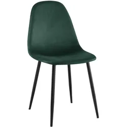 CLP Esszimmerstuhl Napier Samt   Farbe: grün, Material: Samt