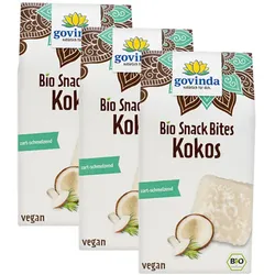 3er-Pack Bio-Snack-Bites Kokos