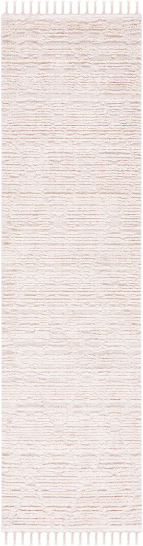 Bloomsbury Market Mazzone Geometric Berber Area Rug Beige Runner 66 x 244 cm