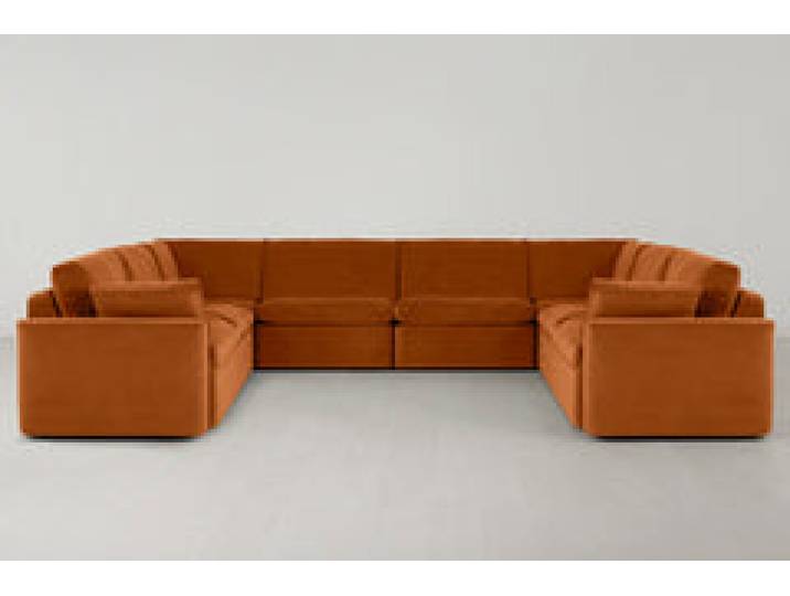 Model 13 U-Form Sofa, Bronze