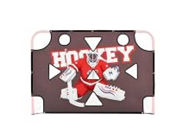 VEVOR Bâche de Tir de Hockey à 11 Trous Cible de Tir pour Gardien de But, Équipement d'Entraînement pour Streethockey Cour Aire de Jeux, Tuteur de Hockey Portable, Résistance Renforcée aux Déchirures