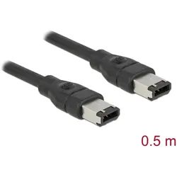 DELOCK FireWire-Kabel FW400 6Pin -> FW400 6Pin St/St 0.50m