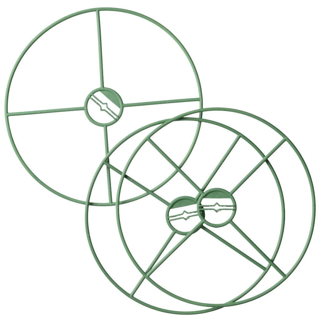 Nature plantensteun rond, groen, diameter: 30 cm