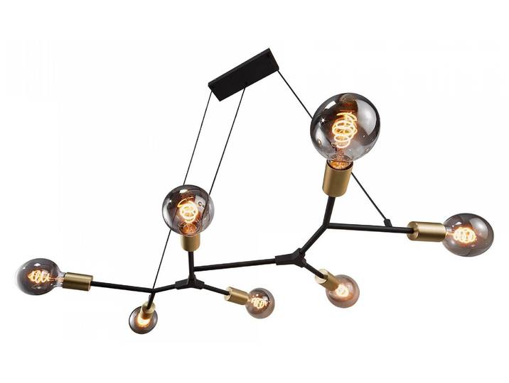 Josefine Lampe à suspendre noir / laiton