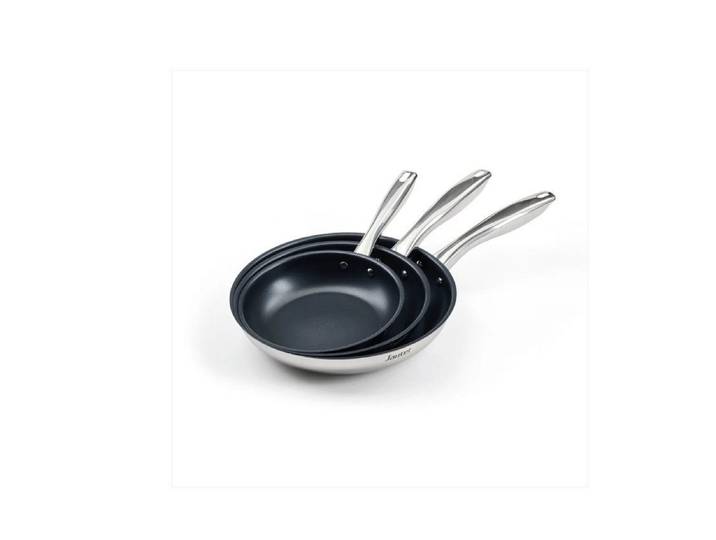 QDesign by Sauter Pfannen-Set 3er Set Edelstahl 24/24/28 cm