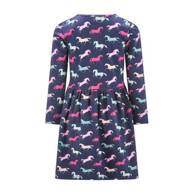 Sommerkleid HAPPY GIRLS "Mädchenkleid", Mädchen, Gr. 92, EURO-Größen, navy, Stoff, 100% Baumwolle, normal, Kleider Sommerkleid