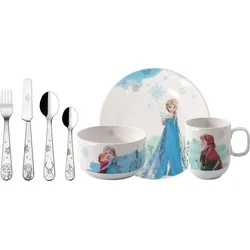 Disney Frozen Kindergeschirr-Set mit Besteck, 7-teilig