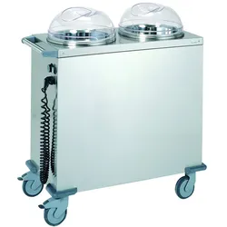 Tournus Tellerspender statisch beheizt für 2 Tellerstapel (Teller Durchm  215 - 320 mm)