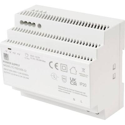 TRU COMPONENTS TC-13710892 Hutschienen-Netzteil (DIN-Rail) Verbrauch (StandBy) 0.3 W 12 V/DC 11.3 A 135.6 W Anzahl Ausgänge:1 x Inhalt 1 St.
