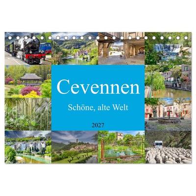 Cevennen - Schöne alte Welt (Tischkalender 2027 DIN A5 quer), CALVENDO Monatskalender