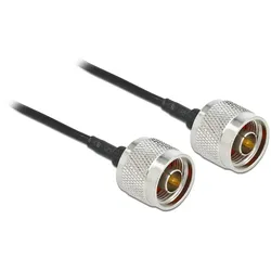 DELOCK Antennenkabel N Stecker zu N Stecker LMR/CFD100 1 m