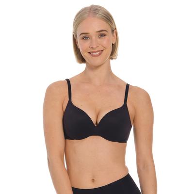 Push-up-BH MAGIC BODYFASHION, Damen, Gr. 75, Cup D, schwarz, Microtouch, Obermaterial: 80% Polyamid, 20% Elasthan, BHs Push-up-BH
