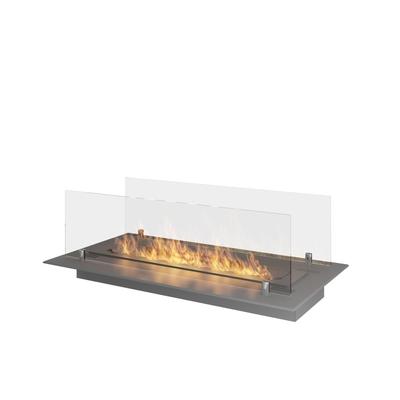 Sololed - Bioethanol-Brennereinsatz/Halterung 60 cm aus Edelstahl mit Gläsern im Lieferumfang enthalten