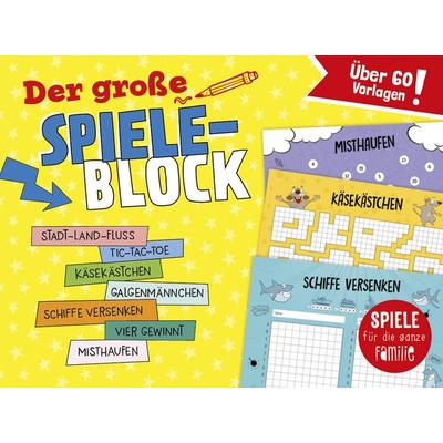 Der große Spieleblock - Spiele für die ganze Familie, Taschenbuch von , Naumann & Göbel, 978-3-625-19446-0