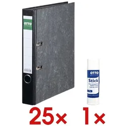 OTTO Office 25x Ordner »Classic« inkl.1x Klebestift »Stick«, 5x32x28.5 cm