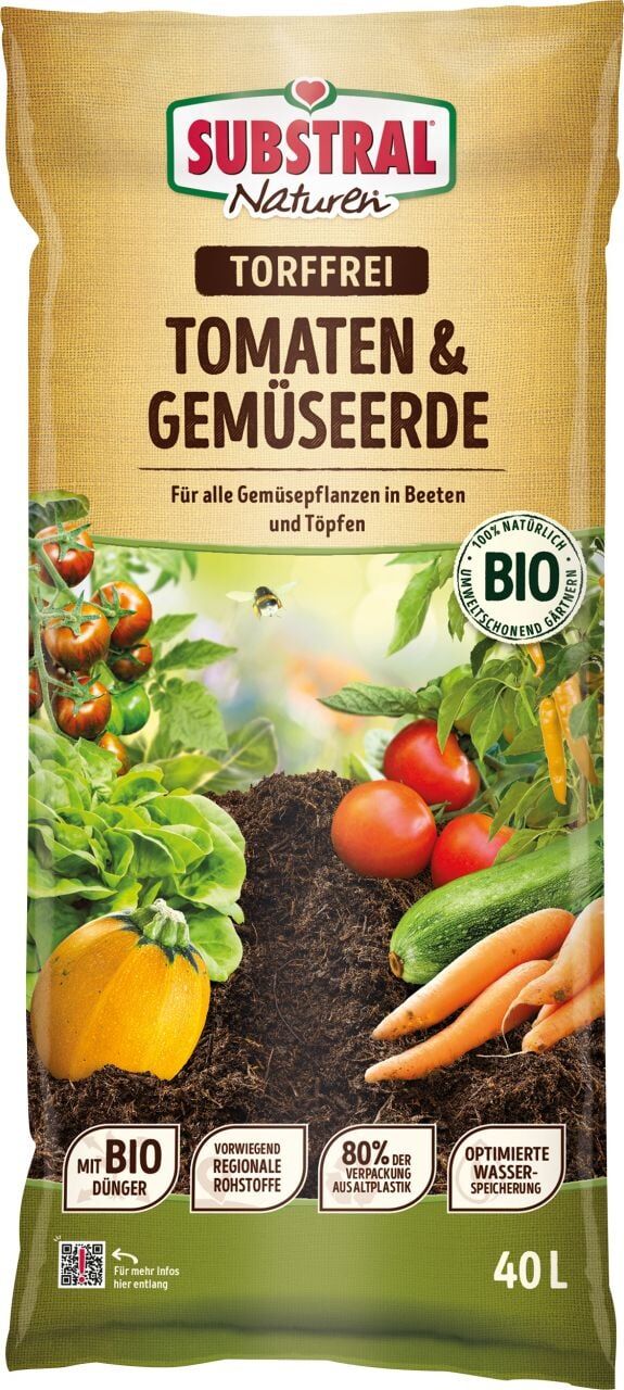 Substral Naturen Tomaten & Gemüseerde 40 L torffrei