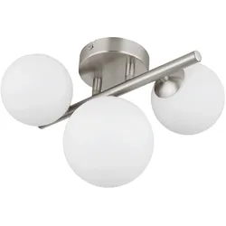 LED-Deckenleuchte Riha Opal/Nickelfarben max. 3,5 W Deckenlampe