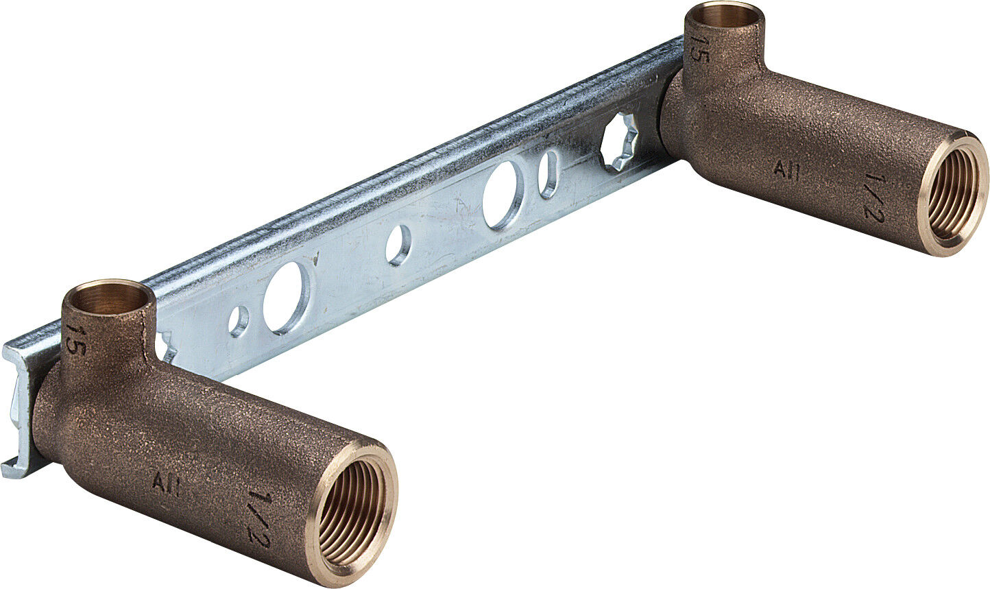 Unité de montage Viega Gemini 107031 15 mm x Rp 1/2 x 45 x 150/200 mm, bronze