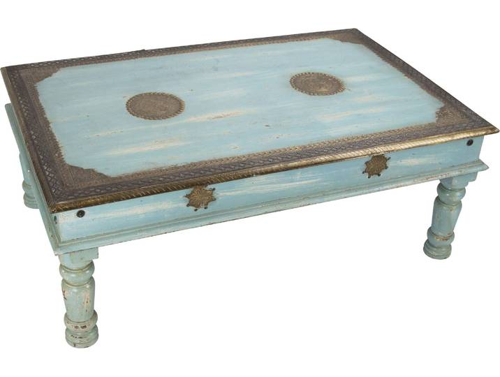 Fine Asianliving Table basse indienne faite à la main en Inde L120xP77xH46cm