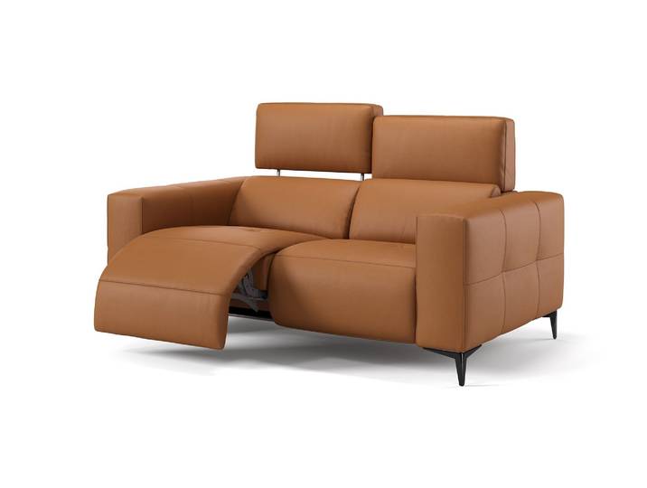 Leder Sofa NOLA 2-Sitzer Elektrische Kopflehnenverstellung Relaxsofa Ledercouch Couch