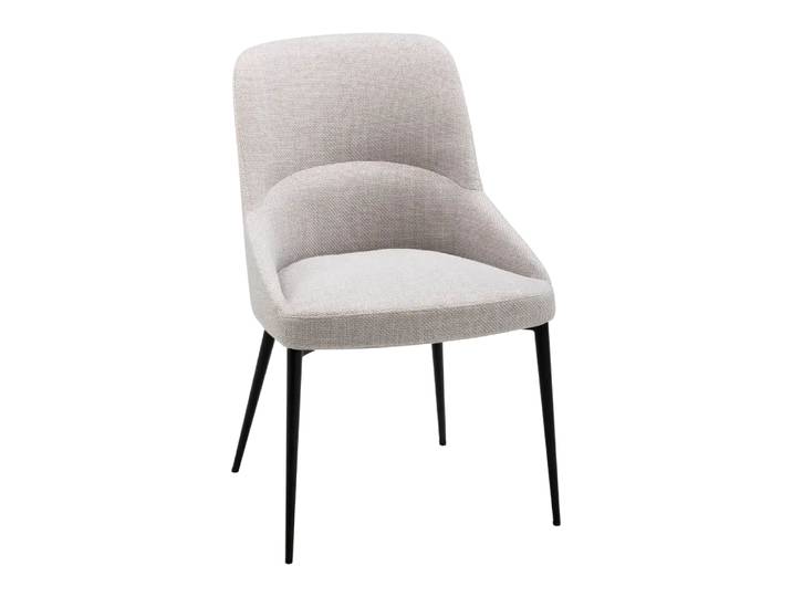 Stuhl Nola, Edition, grau, Textil