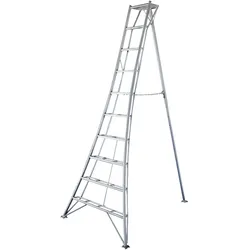 Niwaki Aluminium 3-Holm-Gartenleiter (231x148x303 cm),aluminium,