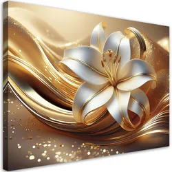 WANDBILD lilie blume glamour
