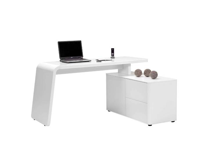 Eckschreibtisch CSL 465E 150 x 76 x 110cm Weiß/Weiß