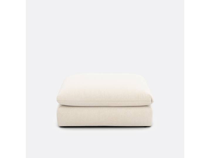 LA REDOUTE Pouf modulable, polyester chiné, MALO 1 Place Beige Ecru, Made in France