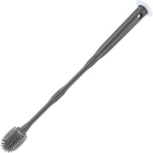 Metaltex Flaschenbürste Brush-Up schmal, grau, mit Silikonborsten & Kunststoffgriff, Ø 3,5cm x 40cm