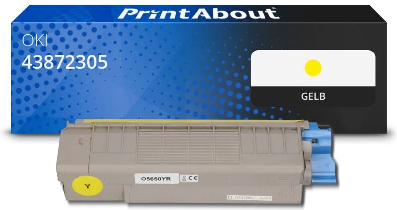 PrintAbout Toner kompatibel mit OKI 43872305 - Gelb