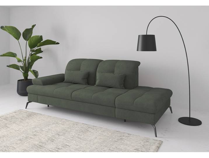 Recamiere, Jungle, 231x122 cm, Polyester, Mit Kopfteilverstellung & Stauraum, Modern, SIT & MORE