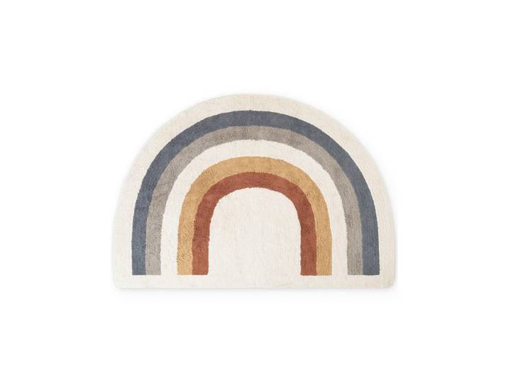 Hanse Home Kinderteppich Snuggle Petite Melodie, Creme, Mehrfarbig, Rost, Regenbogen, halbrund, 140x200 cm, für Fußbodenheizung geeignet, rutschfest, strapazierfähig, pflegeleicht, waschbar, Teppiche & Böden, Teppiche, Waschbare Teppiche