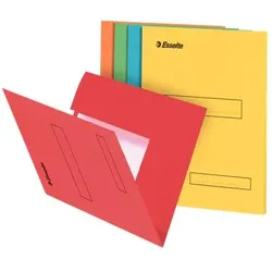 Leitz, Mappe, Aktenmappe, DIN A4, aus Karton, farbig sortiert 160 g/qm, mit 2 Einschlagklappen, 100% recyc (A4)