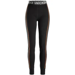 Damen lange Thermo-Unterhose "9471" - S - schwarz