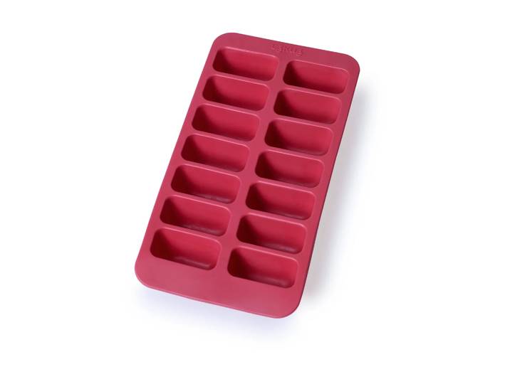 Lékué Moule à glaçons rectangulaire avec couvercle Lékué Rouge