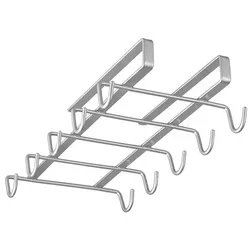 Metaltex MY MUG Hanger mit einem Fassungsvermögen von 10 Tassen. Polytherm®-Finish, Farbe Silber