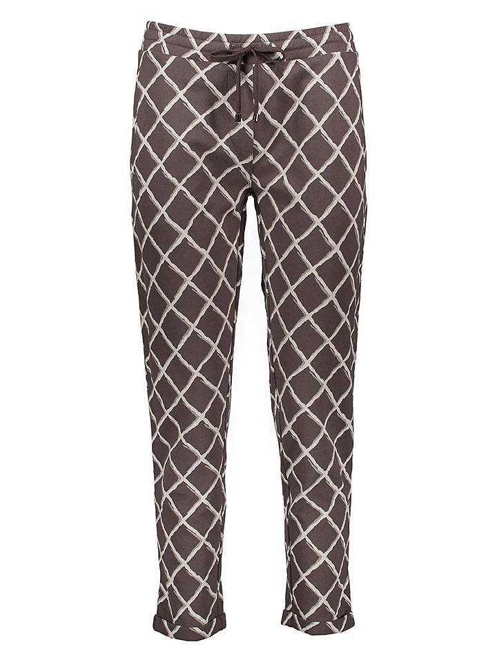 Juvia Pyjama-Hose in Duneklbraun - M