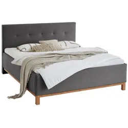 meise.möbel Polsterbett Catania II 180 x 200 cm Stoff Anthracite