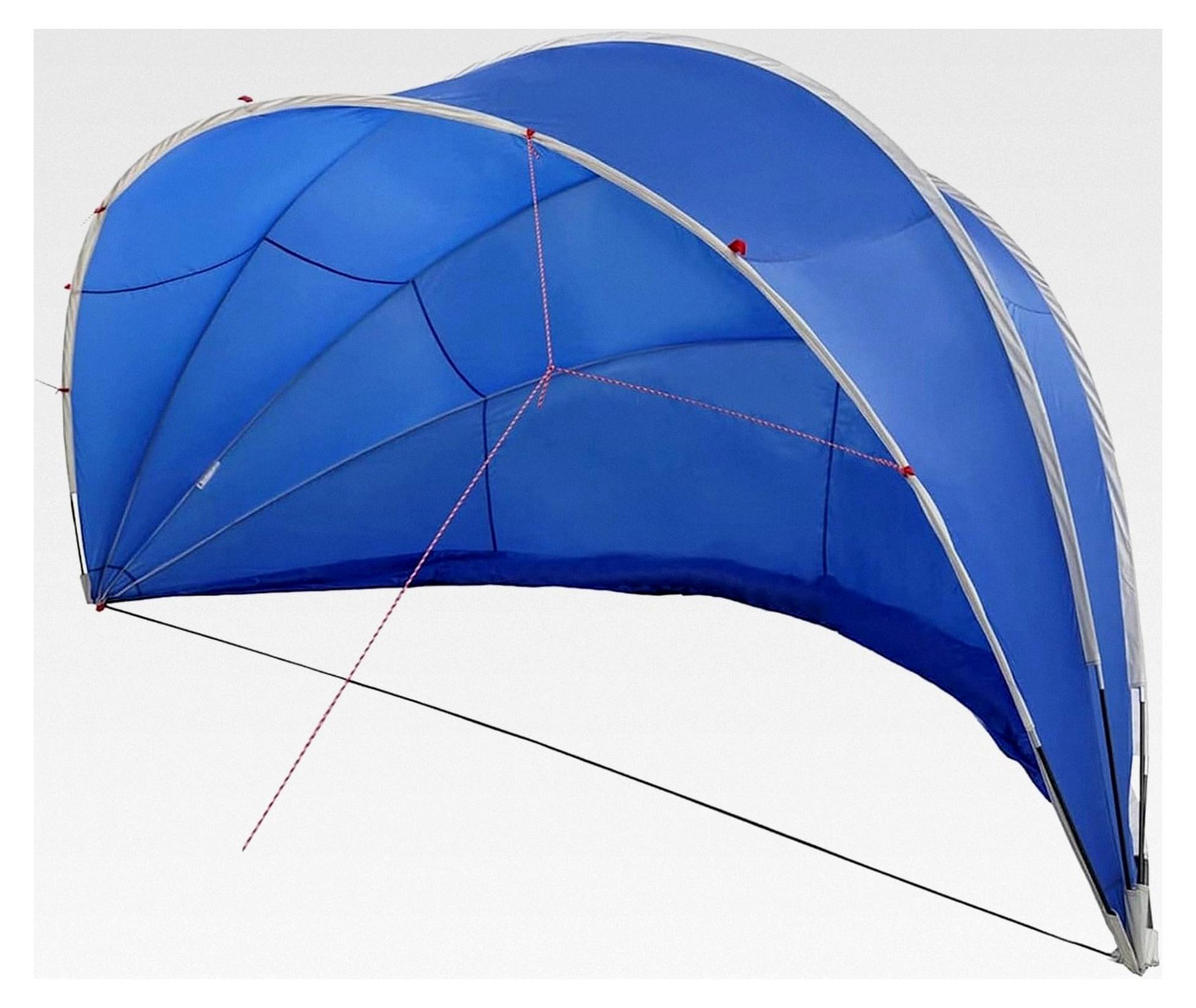 Faltbarer Pool-Dom für Außenpools - Schutz vor Wetter und Sonne, Blau, 185T Polyester mit PolyurethanBeschichtung, ideal für Sommer und Camping