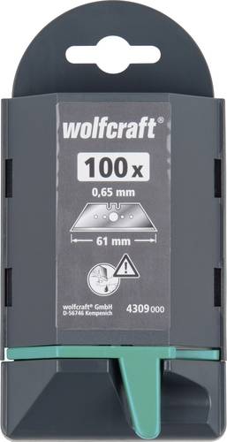 Wolfcraft 4309000 Profi Trapezklingen 0,65x61mm 100St.