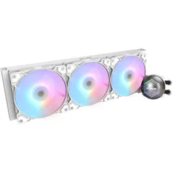 Zalman ALPHA36 White CPU Liquid Cooler 360mm Radiator 3 x 120 mm Fan ARGB pump Dual, CPU Wasserkühler, Weiss
