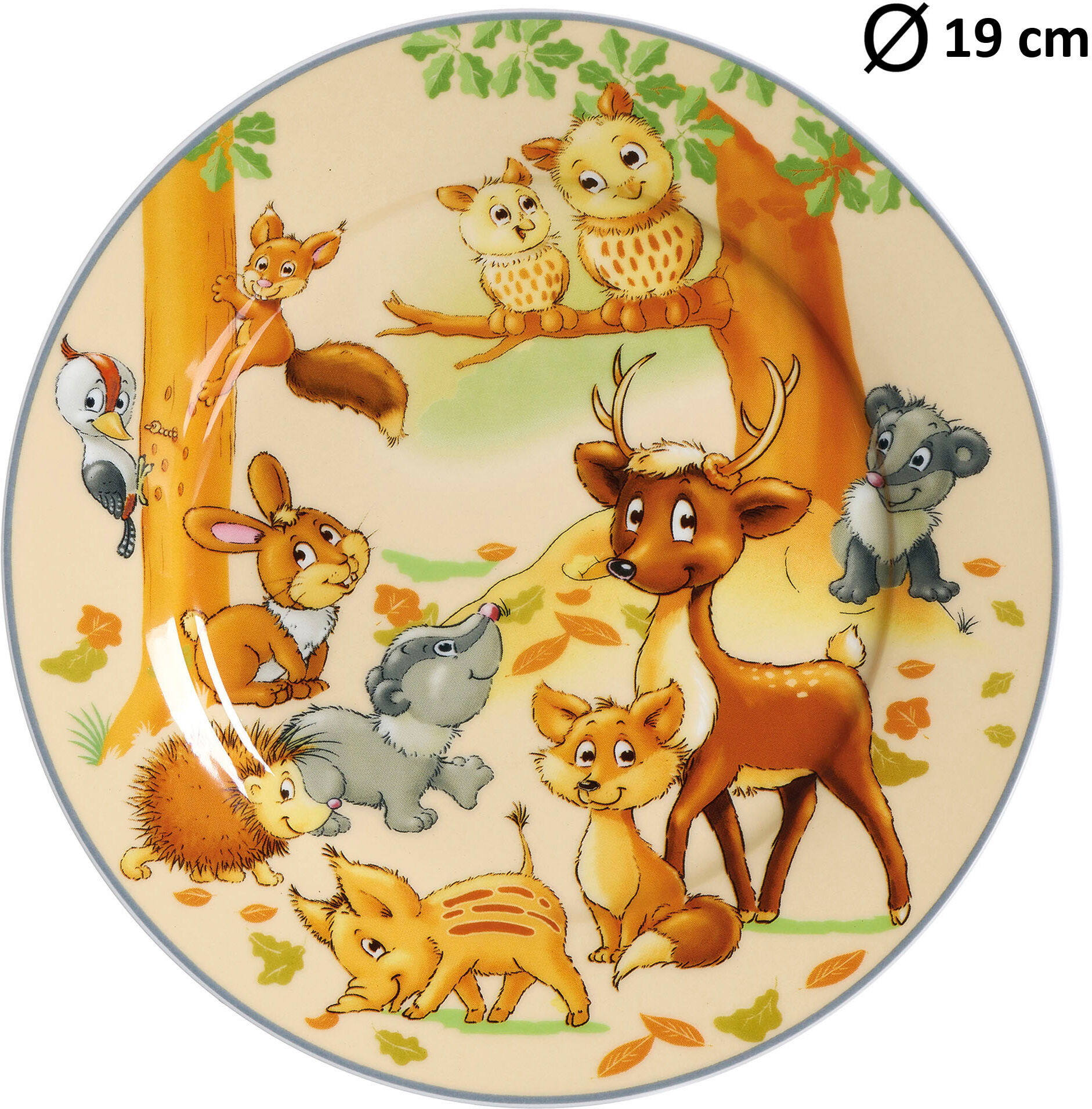 Kindergeschirr-Set RITZENHOFF & BREKER "Waldtiere", bunt, 10 Stk., Edelstahl, Glas, Porzellan, Geschirr-Sets, Kindergeschirr-Set, mit Besteck und Trinkgläsern bunt 10 Stk.