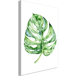 Artgeist, Bilder, Watercolor Monstera (1 Part) Vertical (80 x 120 cm)