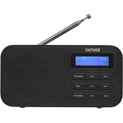 DENVER DAB-42 - Tragbares DAB-Radio - 1 Watt - Schwarz