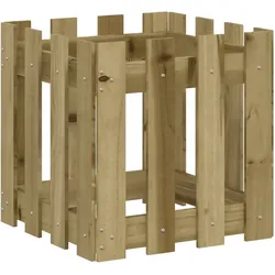 vidaXL Pflanzkübel Latten-Design 40x40x40 cm Kiefernholz Imprägniert